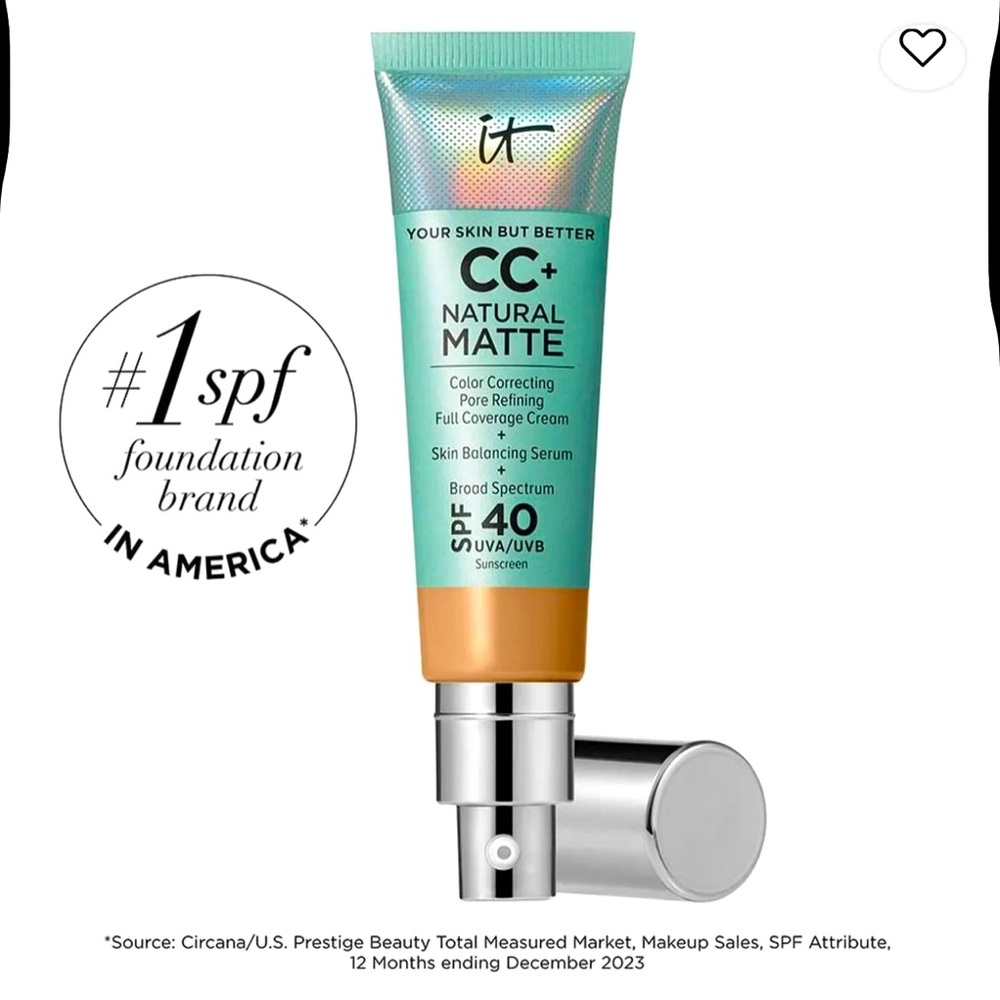 IT Cosmetics CC+ Cream SPF 40 CC+ CREAM NATURAL MATTE FOUNDATION WITH SPF 40 $47